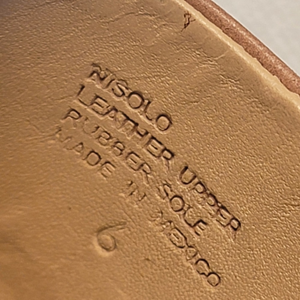 Nisolo Ama Mule Clogs Brandy Tan Leather Wooden Platform Block Heel Womens 6 - Picture 3 of 5